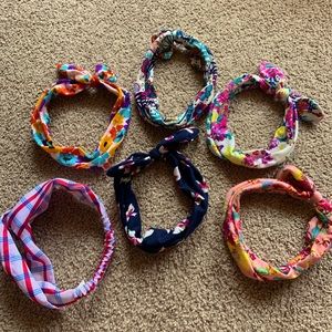 Floral Fabric Head Bands Qty: 7